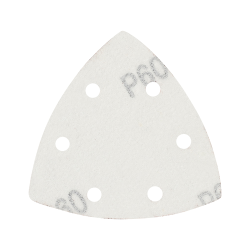 Треугольник шлифовальный PATRIOT на липучке, 80х80х80 мм, Р60, 6 отверстий, 5 шт