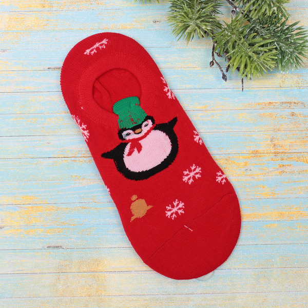 Носки - следки женские "SKAZKA", пингвинёнок, цвет как на фото, р-р36-39