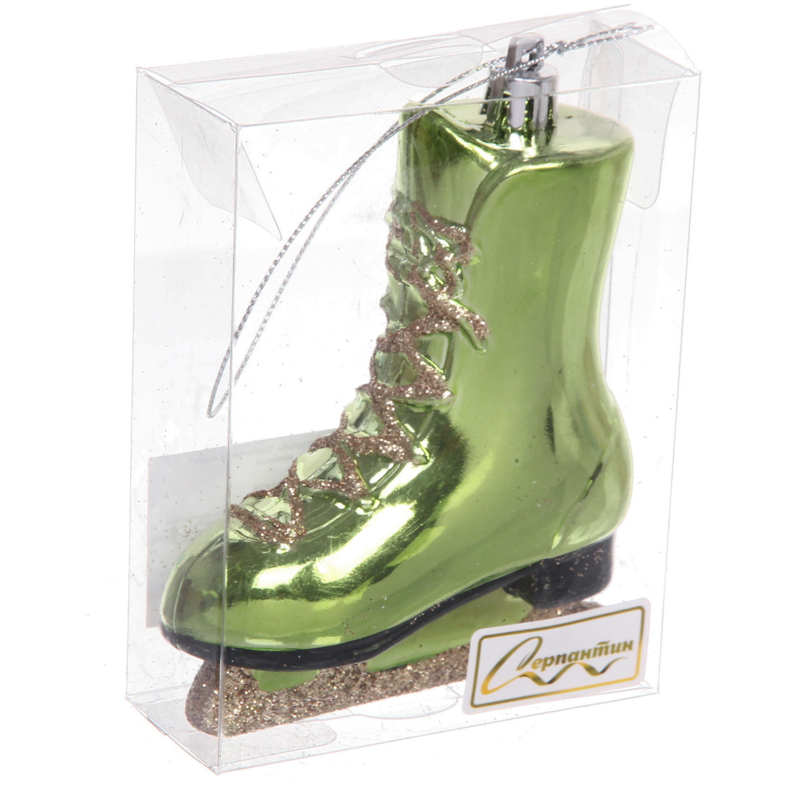 Ёлочная игрушка "Сказочный конёк" 8,5*3,5*11 см, зелёный