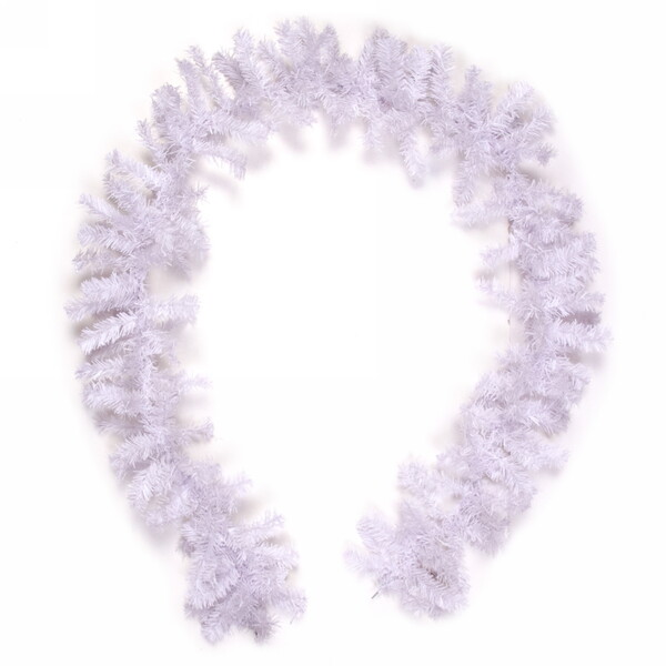 Гирлянда хвойная "Снежинка" 2,7 м (220 веток) ПВХ, Белый