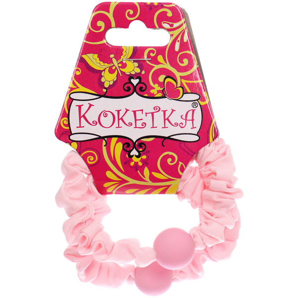 Резинки для волос 2шт "Мята", бусинки, микс 5 цветов, d-5см (Кокетка)