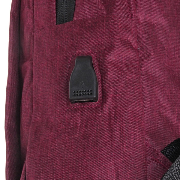 Рюкзак многофункциональный "BAST FRANKO ", с отделением для ноутбука с USB зарядкой, цвет красный, 29*10*41см