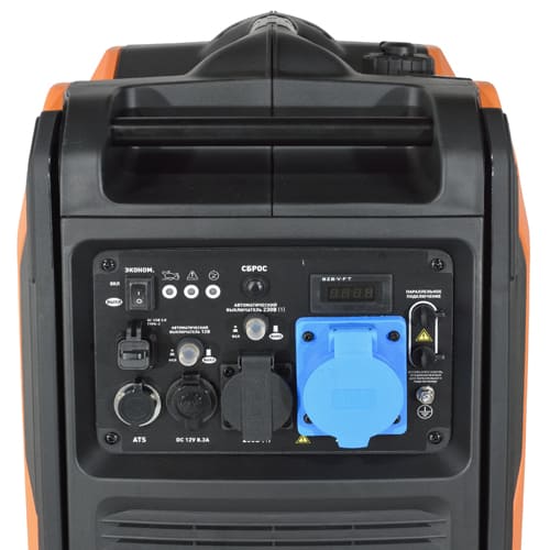 Генератор CARVER PPG - 6500ISE+ATS, инверторный, 5/5, 5 кВт, 220/12В, 1+1 розетки,USB
