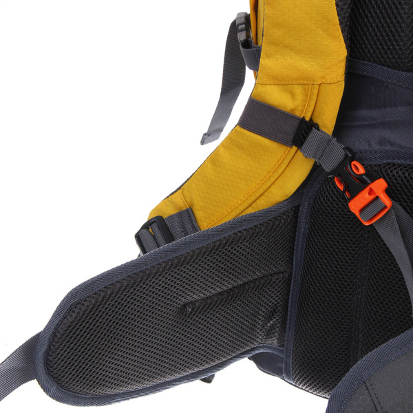 Рюкзак туристический 65л цвет желтый FR-4