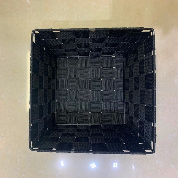 Корзина для хранения "ФАРТЕГО", цвет черный, 20*20*13см (лейбл Селфи)