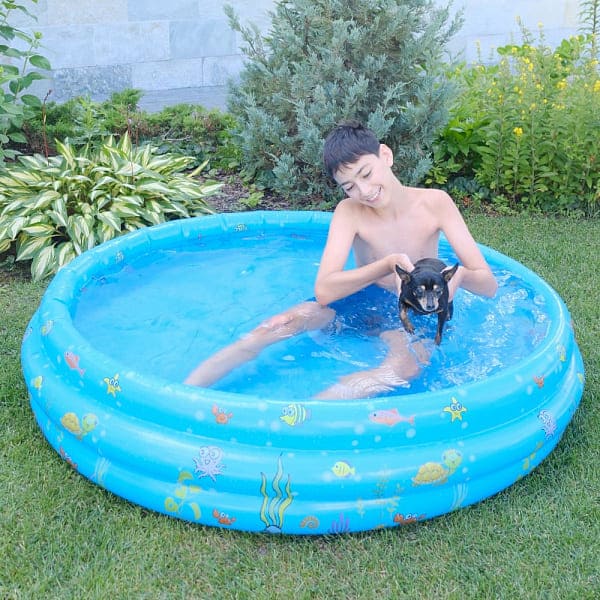Бассейн надувной для детей. Диаметр 130 см. , 1/24