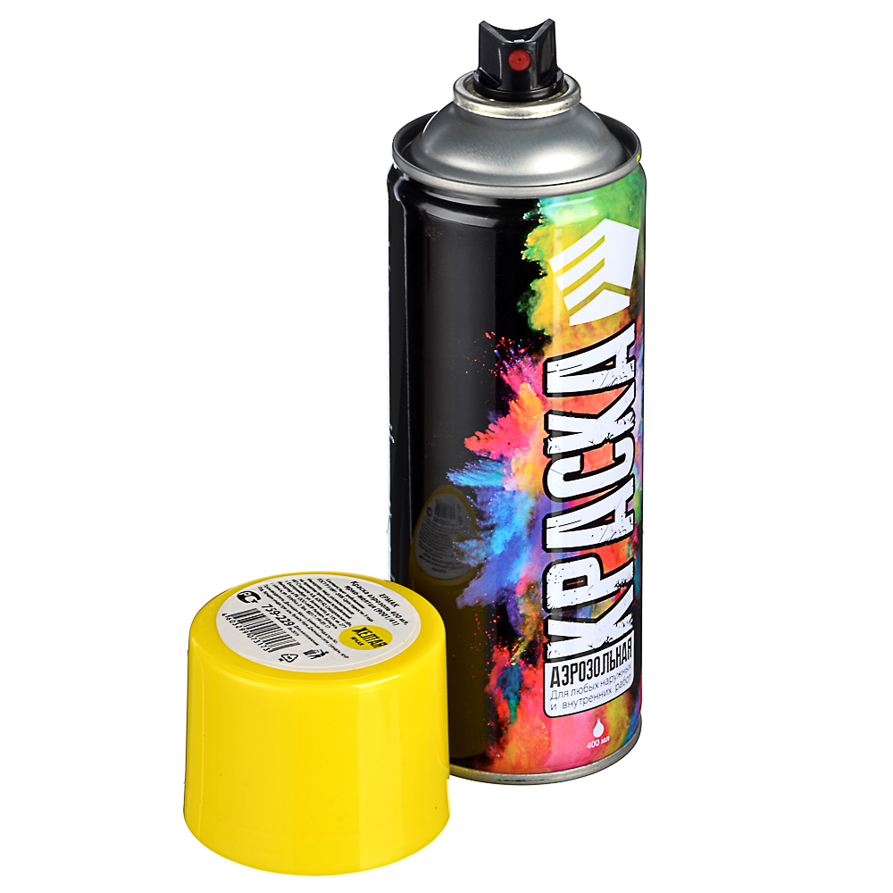 ЕРМАК Краска аэрозоль 400мл, ярко-желтая (9001/41)
