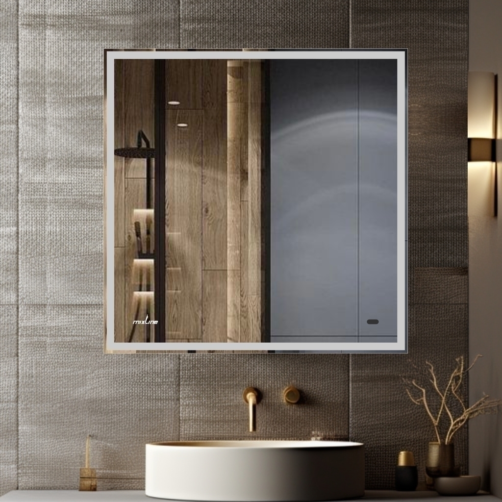 Зеркало MIXLINE, Велес, 700*800, ШВ бесконтактный сенсор, светодиодная подсветка НОВИНКА