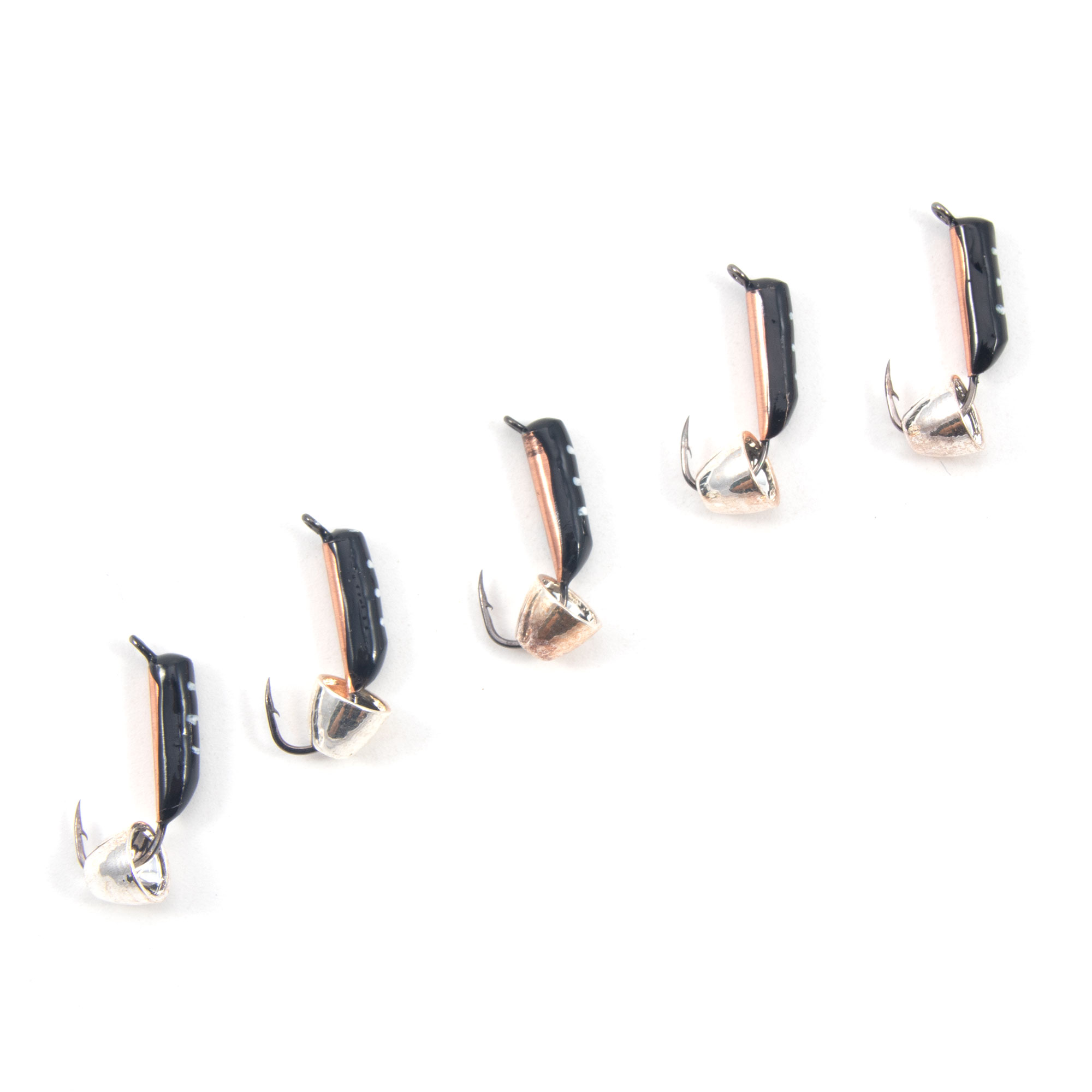 Мормышка вольф. безнасадочная "ЯМАН" Столбик №5, d-2 мм, L-9,5 мм, вес 0,80 гр., колокол серебро , ц