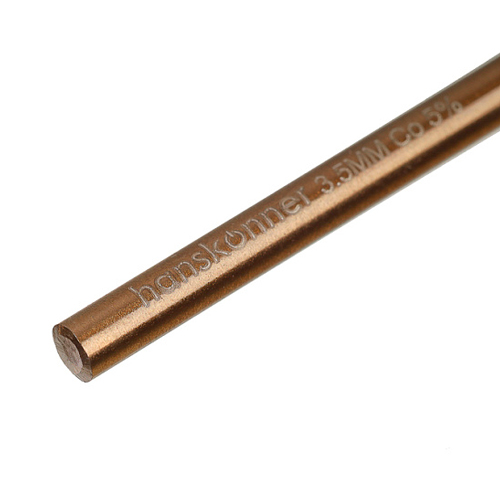 Сверло по металлу COBALT 3,5х70мм, Hanskonner H1055-M035-70
