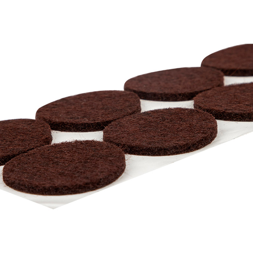 Накладки-протекторы для мебели самоклеящиеся 8шт, 35мм, коричневый