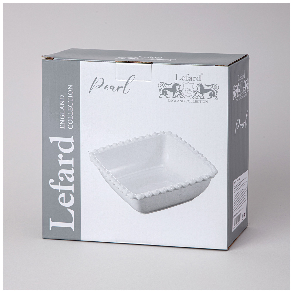 САЛАТНИК КВАДРАТНЫЙ LEFARD, PEARL, 20*7, 5 СМ 1200 МЛ, КОР=12ШТ.