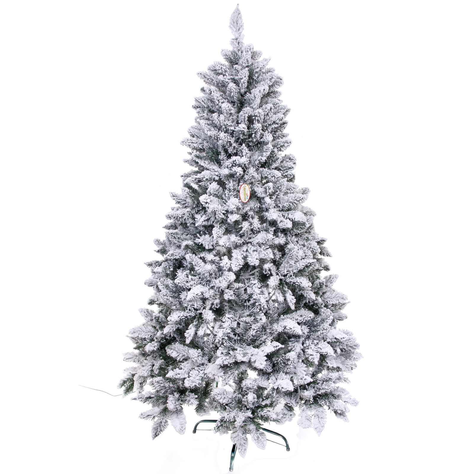 Ёлка "Снежные огни" 210 см, ПВХ с белым напылением 310 ламп LED (1222 ветки)