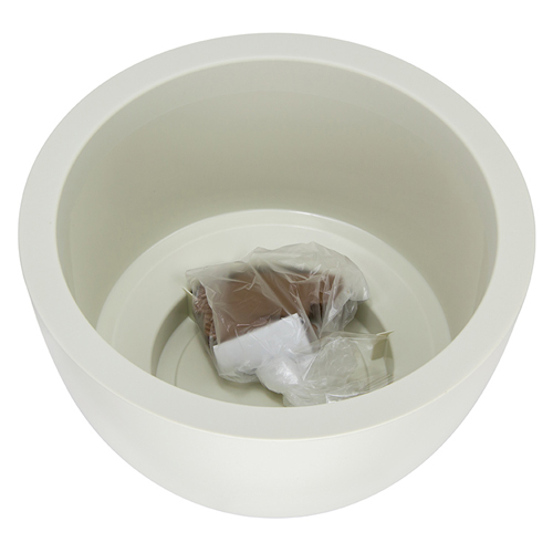 Кашпо 12 л IDEA ФЛОРИАН М 3187, 350 мм, белый ротанг