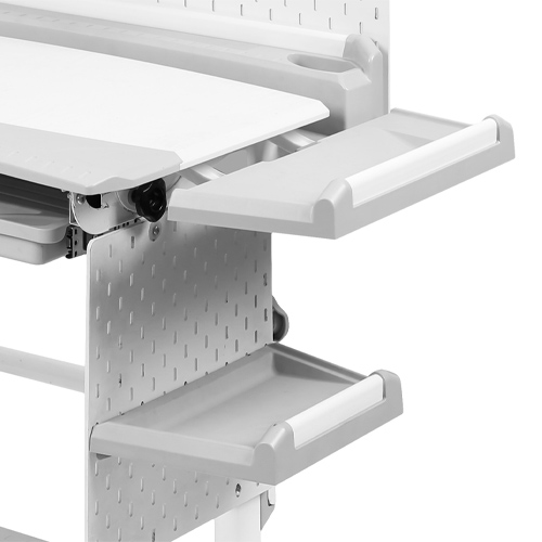 Комплект растущей (регулируемой) детской мебели РСП3, серый пластик
