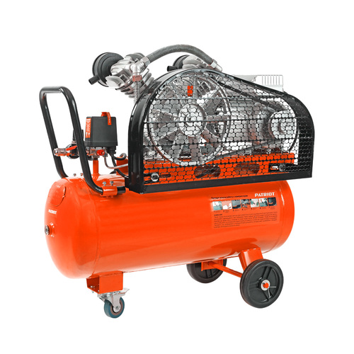 Компрессор Patriot поршневой ременной PTR 50-450A, 450 л/мин, 10 бар, 2200 Вт