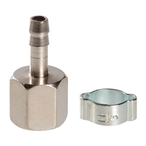 Переходник 1/4"F на елочку 6 мм с обжимным кольцом 6х11 мм, блистер, Fubag