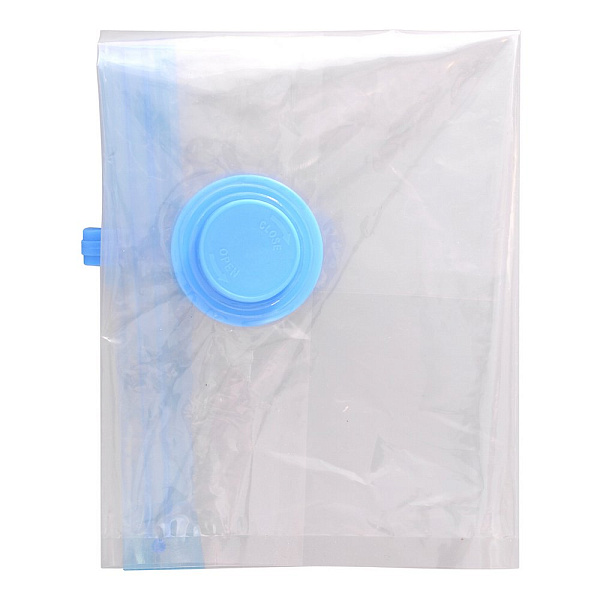 Вакуумный пакет с замком zip-lock и защитным клапаном для хранения вещей многоразовый. 70х100см