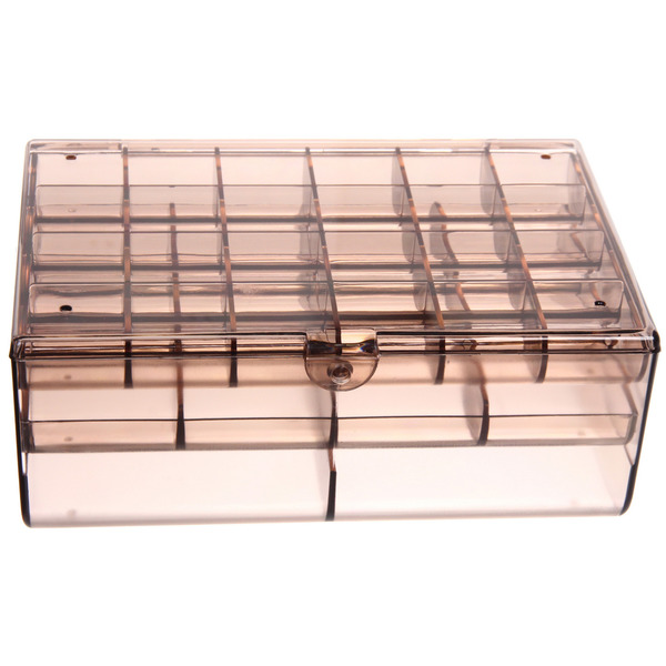 Органайзер для хранения "ТАРТИ ТАН", цвет прозрачный, три отделения13*18.5*7.7см (упаковка коробка)