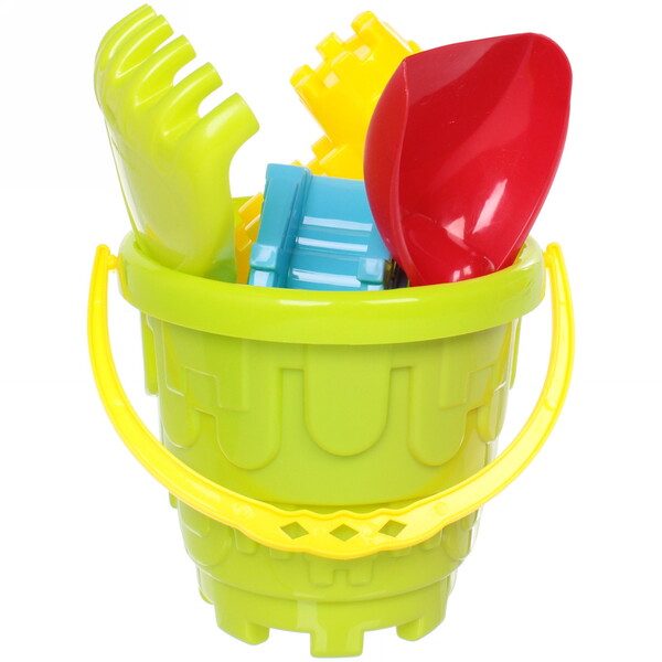 Набор для игры в песочнице "Строитель замков", 21*16 см, 6 предметов, микс