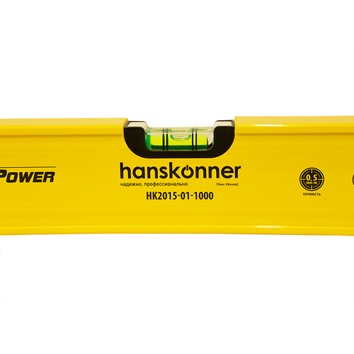 Уровень алюминевый 1000 мм Hanskonner HK2015-01-1000