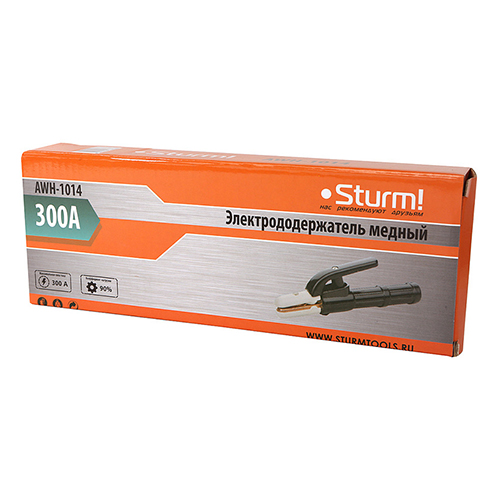 Электрододержатель 300А медь STURM AWH-1014 черный