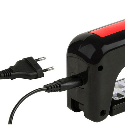 Аккумуляторный фонарь-прожектор 2 в 1 1W+18 SMD, черный (SBF-303-K)/60