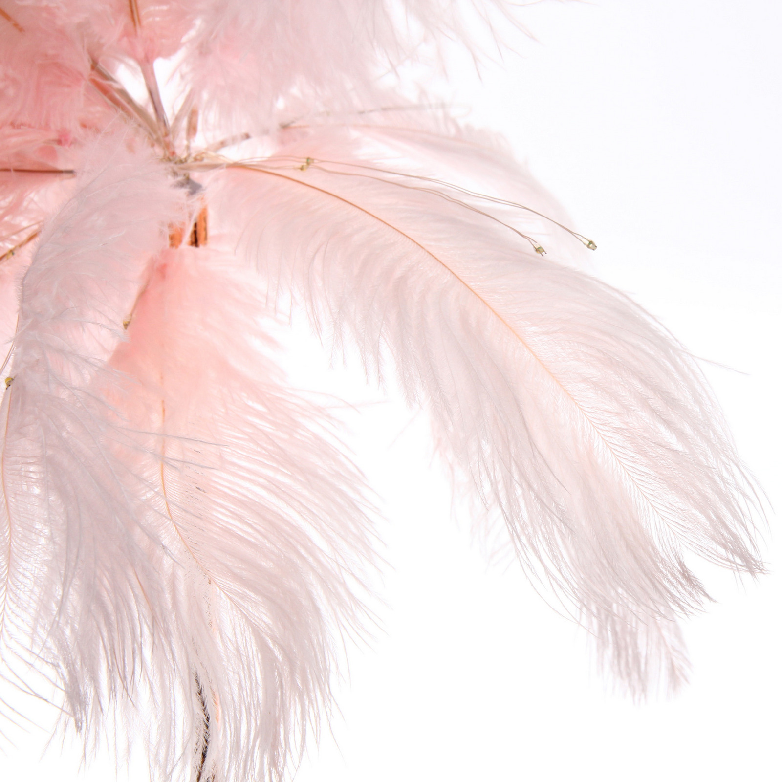 Фигура световая "Волшебное перо" 35 см 80 ламп LED на батарейках, 1 реж, USB питание, Розовый