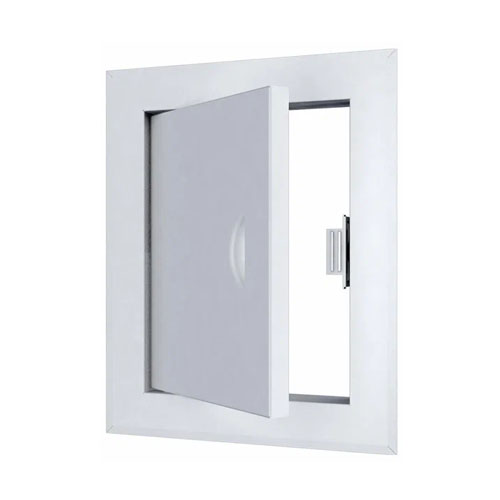 Люк ревизионный ЛТМп фланец 400х800 ручка магнит 460х860 окрашенная сталь EVECS