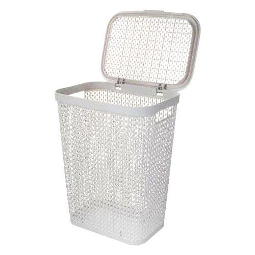 Корзина для белья 35 л IDEA ПИРУЛА М 2614, белая