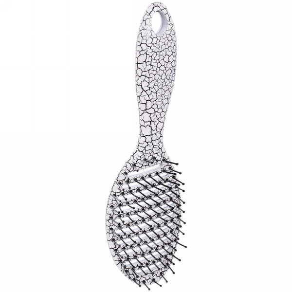 Расческа массажная "Dewal style", цвет платиновый, 23*6,5см