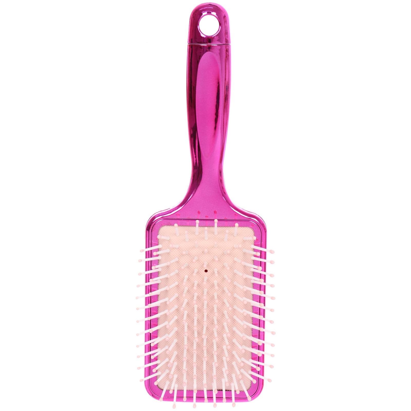 Расческа массажная зеркальная "Animals", принт девушки, микс 4 цвета, 7*23.5см, (блистер Ultramarine)