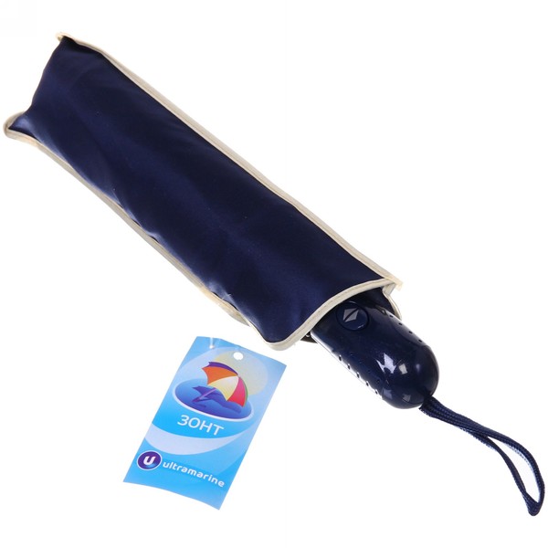 Зонт мужской автомат "Ultramarine - Эстет", цвет синий, d98, длина в слож. виде 28