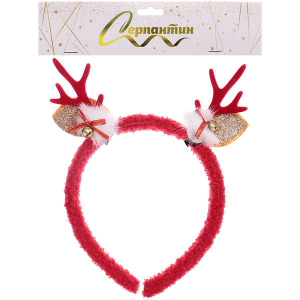 Ободок карнавальный "Милые рожки" 15*20 см, в ассортименте