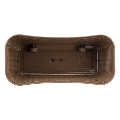 Ящик балконный 400 мм IDEA РОТАНГ М 3225, белый ротанг