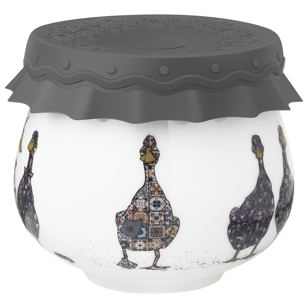 БАНКА LEFARD, FAMILY FARM, С СИЛИКОНОВОЙ КРЫШКОЙ 8*8*6, 5 CM 180 МЛ