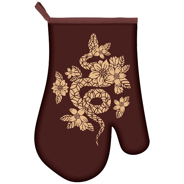 Прихватка-рукавица "Гарафена". Размер 17х27. 3 цв. NEW