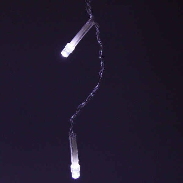 Гирлянда для дома БАХРОМА "Мерцание" ш3м* в30/50 см 120 ламп LED, прозрачн.провод, авторежим, IP-20, Белый (возможность соединения)