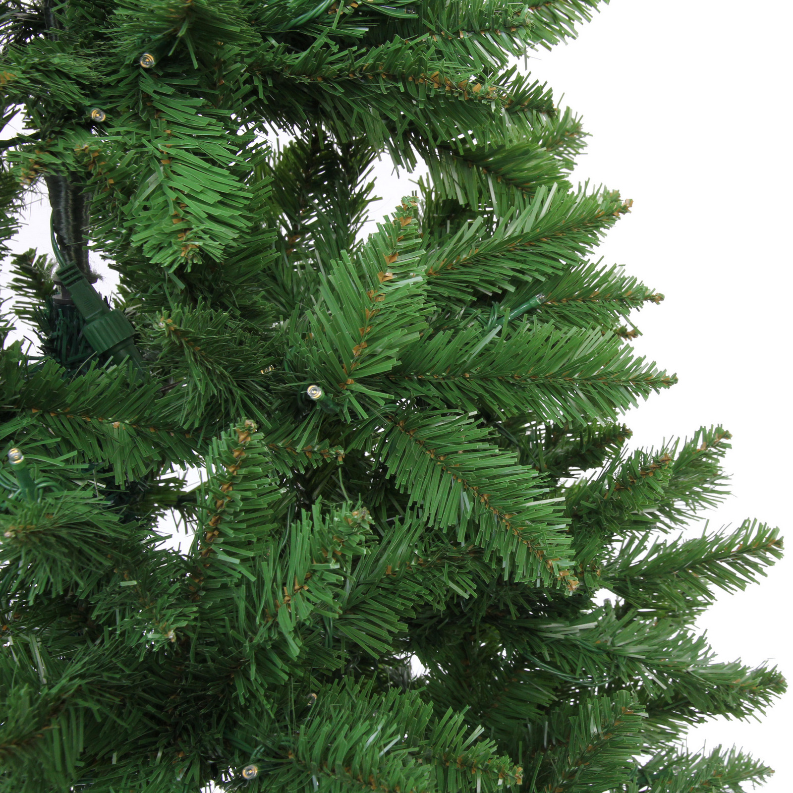 Ёлка "Свет в ночи" 150 см, ПВХ (600 веток) 220 ламп LED (свечение-Теплый белый)