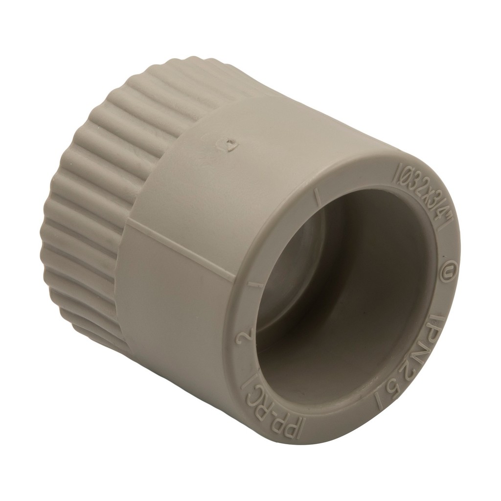 Муфта комб. вн 32х3/4'' EVER® plast  СЕРЫЙ (Россия)