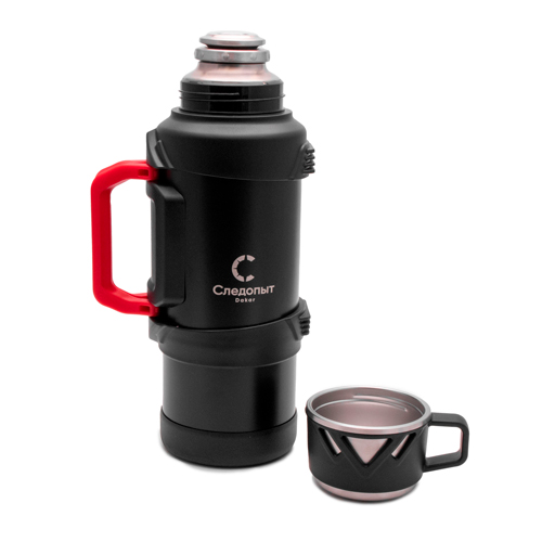 Термос со складными ручками, 1,9 л "СЛЕДОПЫТ-DAKAR"