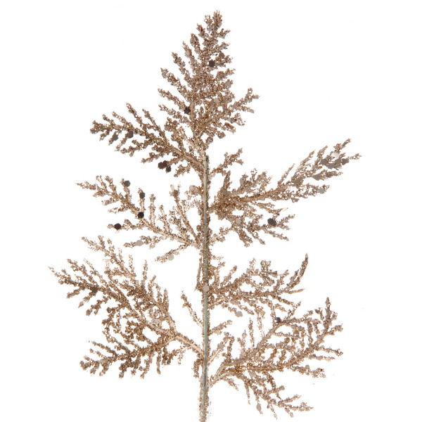 Ветка декоративная "Зимний сон" 25 см, Шампань