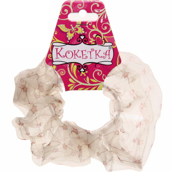 Резинка для волос 1шт "Tenderness - Звездопад", микс 5 цветов, d-12 см