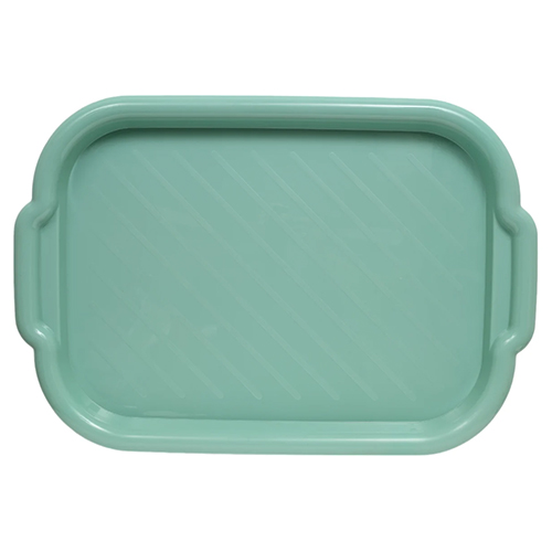 Поднос пластм прямоугольный 33х49см большой, фисташковый, 1/55