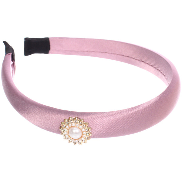 Ободок для волос "МАРЦИПАН", эдем, ширина 2см, микс 6 цветов ( в пакете с подвесом)