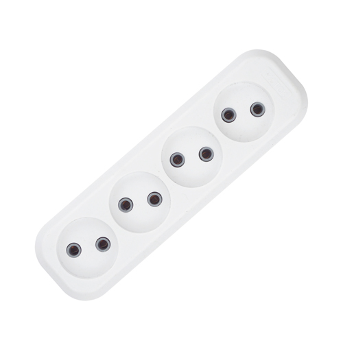 Колодка для удлинителя 4-О б/з 10А 2500ВТ АБС-пластик, 1/50