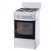 Плита газовая TERRA GM 1413 003 W, 4 конф, белая я дух. .шк, щиток, профильная реш.