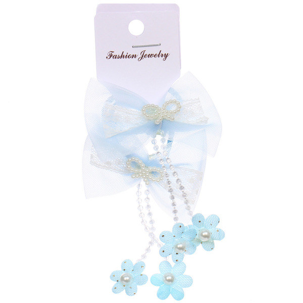 Резинки для волос детские 2шт "КОНФЕТКИ", бабочки, микс 5 цветов, d-3см