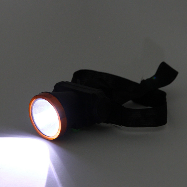 Фонарь налобный 2 режима, 1LED, аккумуляторная батарея 400mAh USB 5502