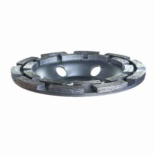 Чашка шлифовальная "Almarez", алмазная сегментов двухрядная 125 х 22,23 мм